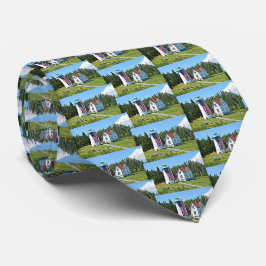 Gravata Pequeno Farol do Rio, Maine Mens Tie