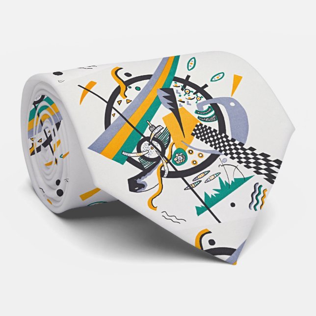 Gravata Pequenos mundos IV por Wassily Kandinsky (Rolled)