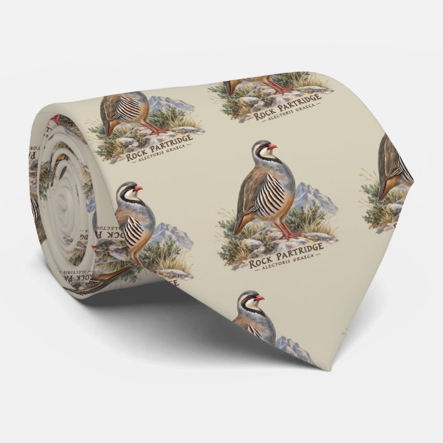 Gravata Perdiz-grega, Alectoris Graeca Aves de Caça (Rolled)
