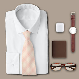 Gravata Personalização Simples, Rosa, da Xadrez Diagonal I