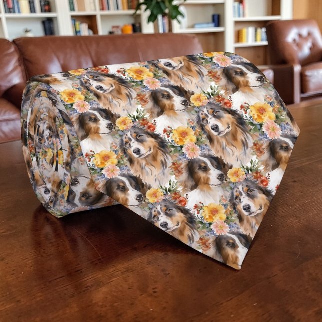 Gravata Personalizada Cachorro Aussie Amante Canin (Criador carregado)