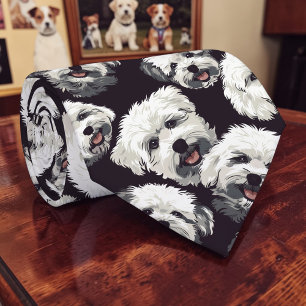 Gravata Personalizada Canina Retro Amante de Cacho