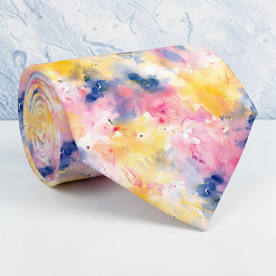 Gravata personalizada com aquarela
