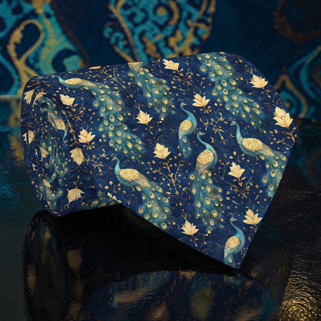 Gravata Personalizada com Estampa de Pavão (Criador carregado)