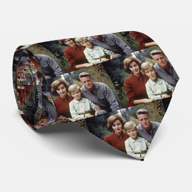 Gravata Personalizada com Foto da Família (Rolled)