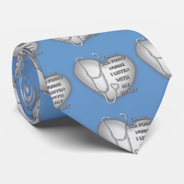 Gravata personalizada com nome do enfermeiro da Fo (Rolled)