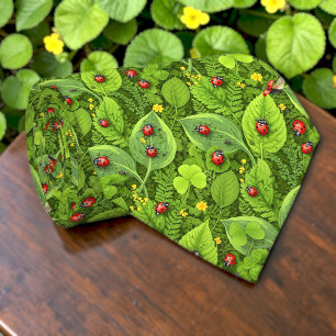 Gravata Personalizada com Padrão de Joaninhas