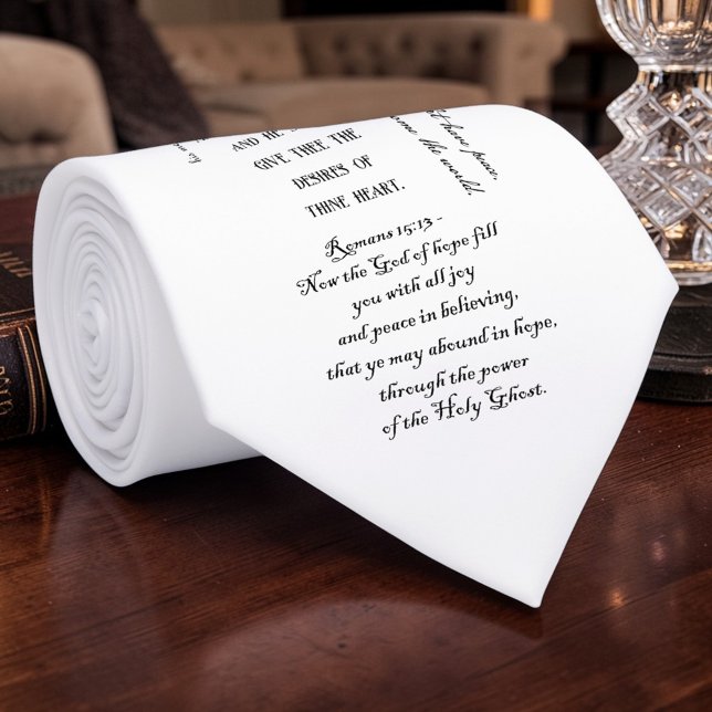 Gravata Personalizada com Versículos da Bíblia Cri (Criador carregado)