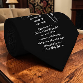 Gravata Personalizada com Versículos da Bíblia Cri