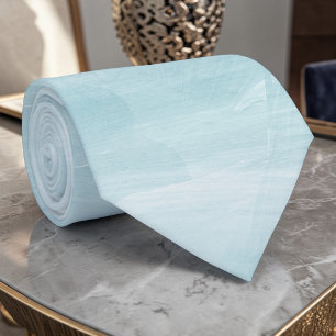 Gravata personalizada de aguarela azul claro empoe