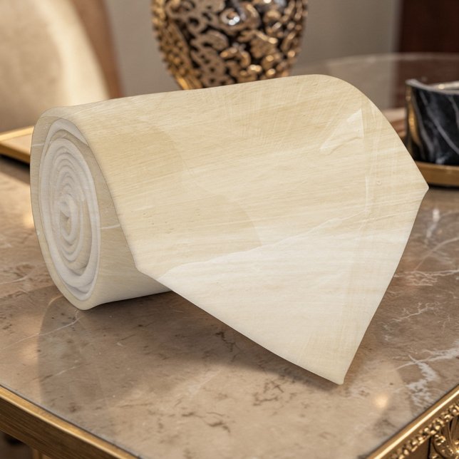 Gravata personalizada de aguarela Bege Bege (Criador carregado)