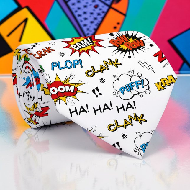 Gravata Personalizada de Quadrinhos da Cultura Pop (Criador carregado)