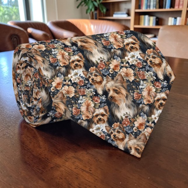 Gravata Personalizada Dog Yorkie Yorkshire Terrier (Criador carregado)