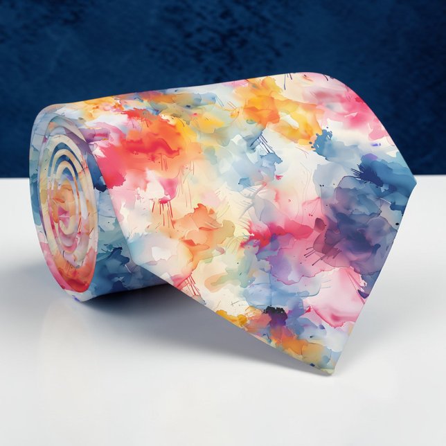 Gravata personalizada em aquarela (Criador carregado)