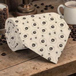Gravata Personalizada para Amantes de Café Latte