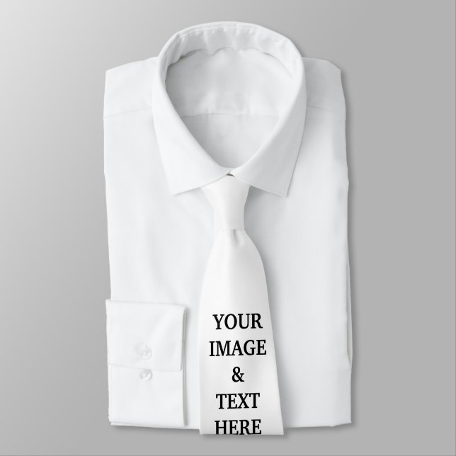 Gravata Personalizada Personalizada Sua Própria Foto (Amarrado)