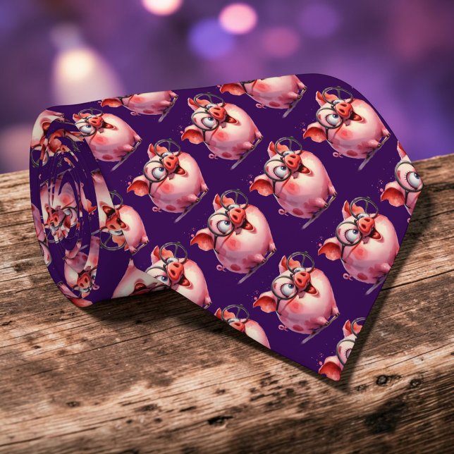 Gravata personalizada Porco Caprichoso (Criador carregado)