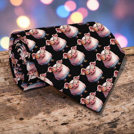 Gravata personalizada Porco Caprichoso
