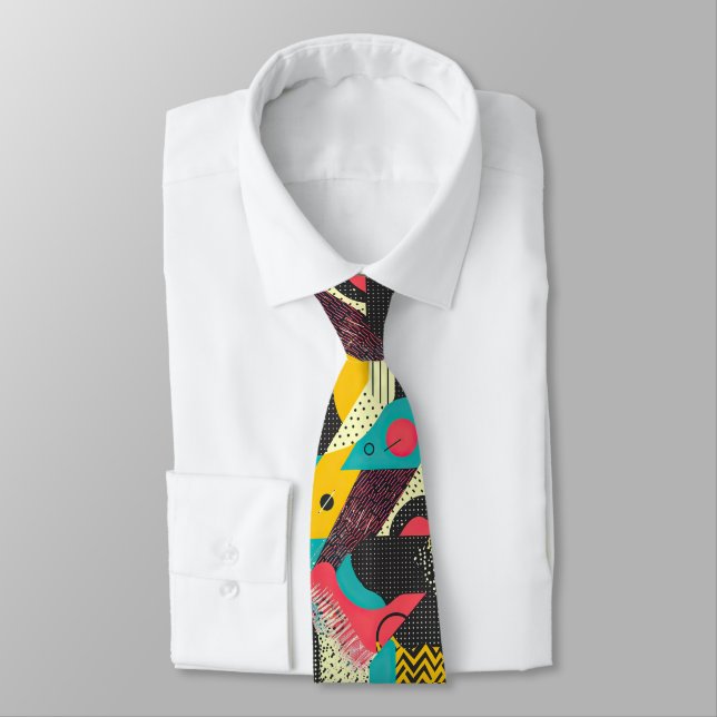 Gravata Personalizada Retro Anos 80 – Moda Elegant (Amarrado)