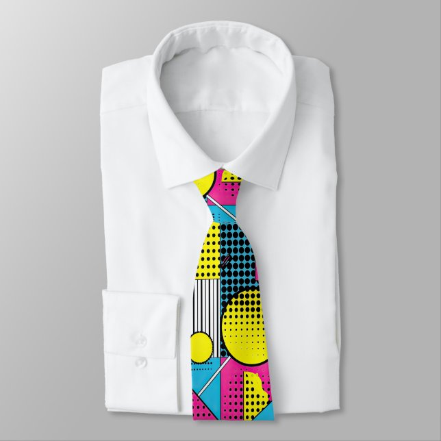 Gravata Personalizada Retro Anos 80 – Moda Elegant (Amarrado)