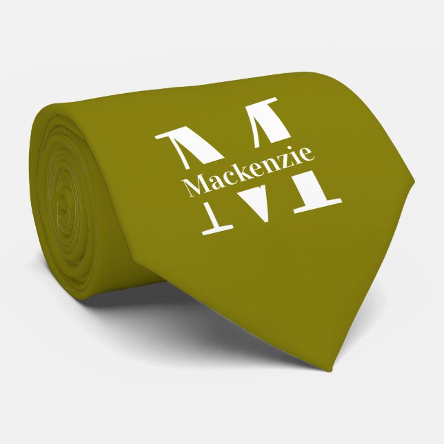 Gravata Personalizado Feito sob Medida Monogramado (Rolled)