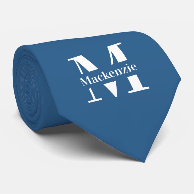 Gravata Personalizado Monogramado Feito sob Medida (Rolled)