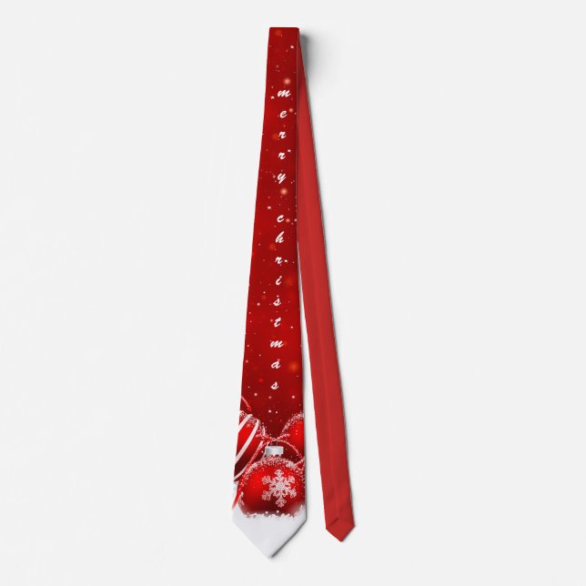 Gravata Personalizar Natal Vermelho (Frente)