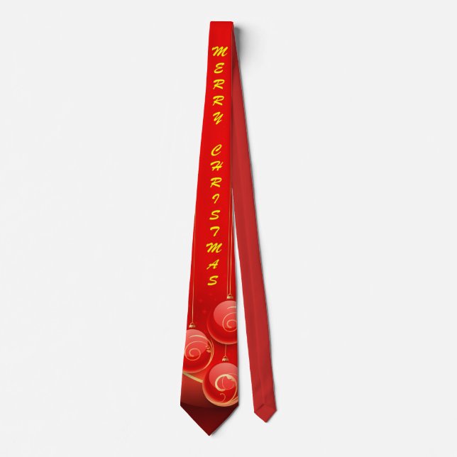 Gravata Personalizar Natal Vermelho (Frente)