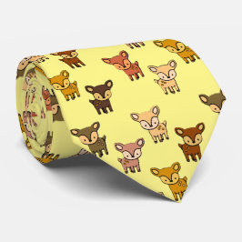 Gravata Personalizar padrão de cervos coloridos