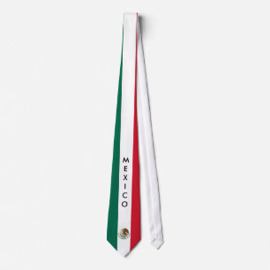 Gravata Personalize o laço da bandeira de México