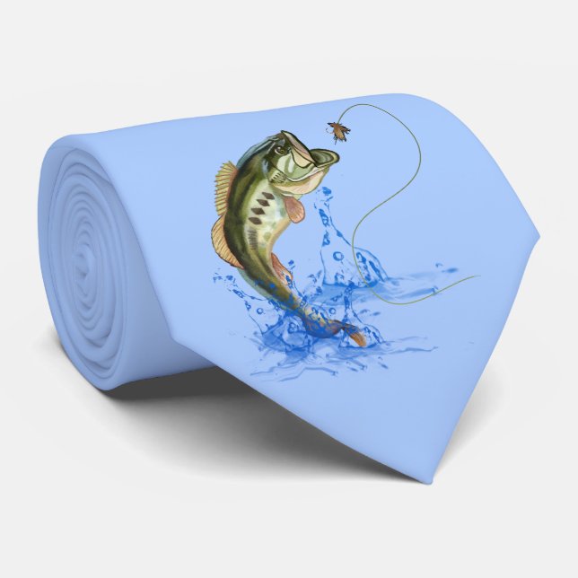 Gravata Pesca De Bass (Rolled)