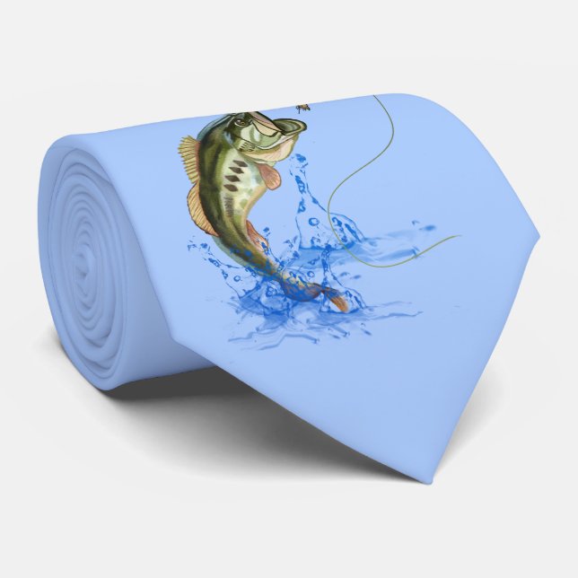 Gravata Pesca De Bass (Rolled)