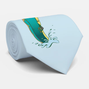 Gravata Pesca de mosca psicodélica