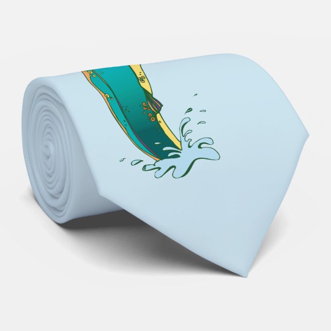 Gravata Pesca de mosca psicodélica (Rolled)