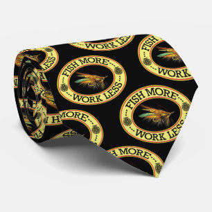 Gravata Pesca de Voo do Salmão