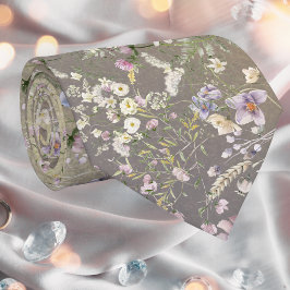 Gravata Pescoço de Casamento de outono Floral Elegante