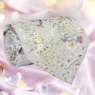 Gravata Pescoço de Casamento de outono Floral Elegante