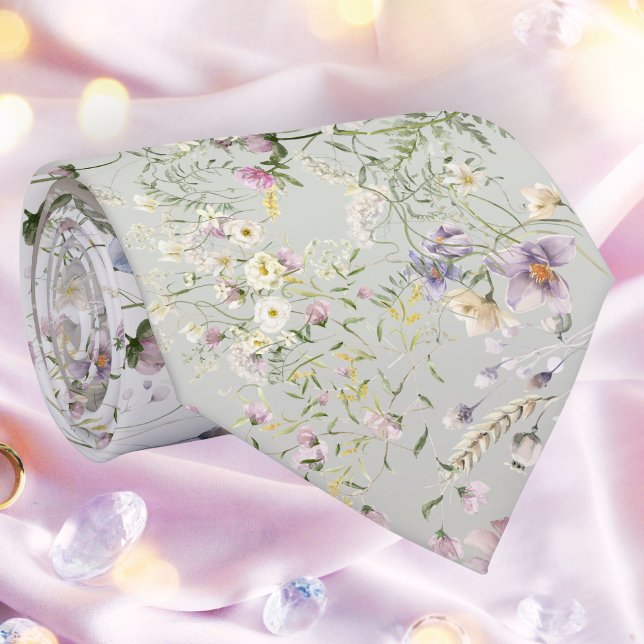 Gravata Pescoço de Casamento de outono Floral Elegante (Criador carregado)