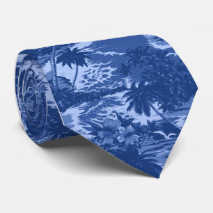 Gravata Pescoços tropicais havaianos da Baía de Napili