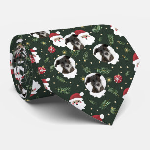 Gravata Pet Dog Photo Santa Claus Standard Green