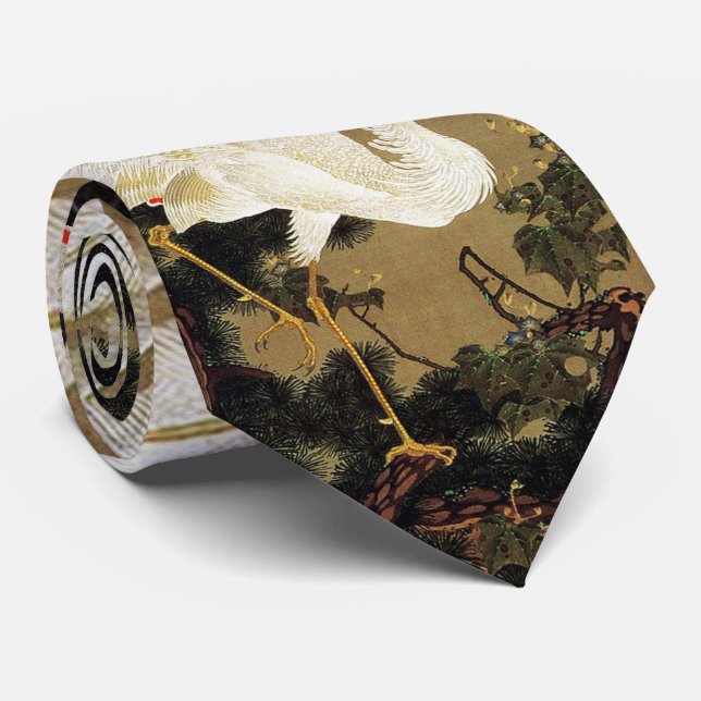 Gravata PHOENIX, Penas, Corações Florais (Rolled)