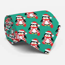 Gravata Piada engraçada do escritório dos pinguins do