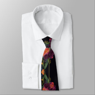 Gravata Pica-pica-pia-pia-floral elegante