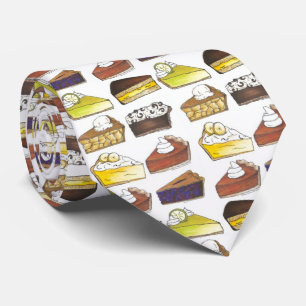 Gravata Pie Slice Apple Pumpkin Banana Key Limão Bluberry