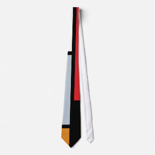 Gravata Piet Mondrian - Composição com Grande Plano Vermel