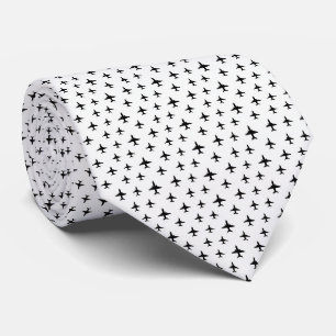 Gravata Pilot Faux Silk   Estilo de Designer de Micro Aviã