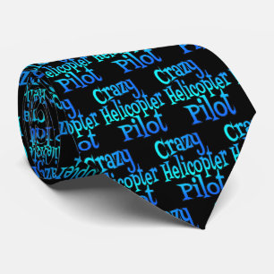 Gravata Piloto de helicóptero louco