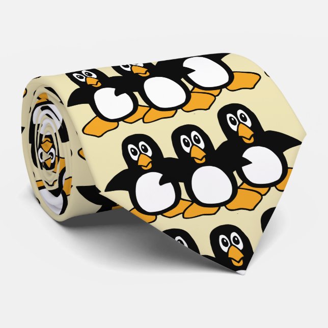 Gravata Pinguins bonitos (Rolled)