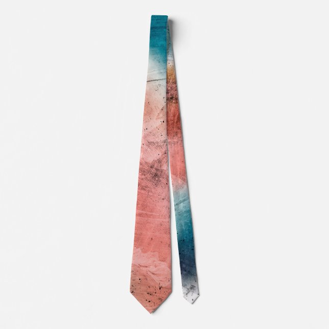 Gravata Pink and Blue Metal Textures (Frente)