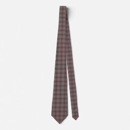 Gravata Pink Brown Plaid Classic Pattern Neck Tie